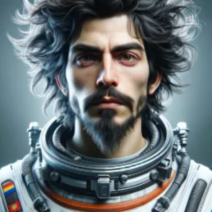 Spaceman Susan in his astronaut suit